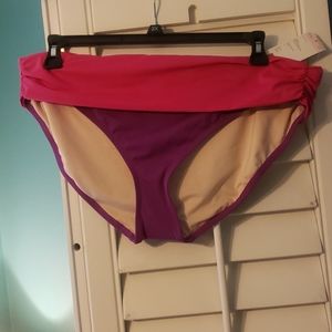 Purple and Pink Bikini Bottoms Sz 18 brand new